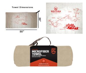 Western River Grand Canyon Map Towel