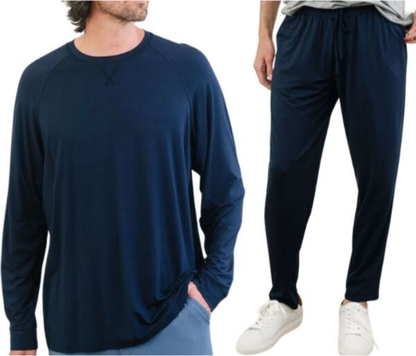 Men's Cozy Earth Long Sleeve Bamboo Pajama Set