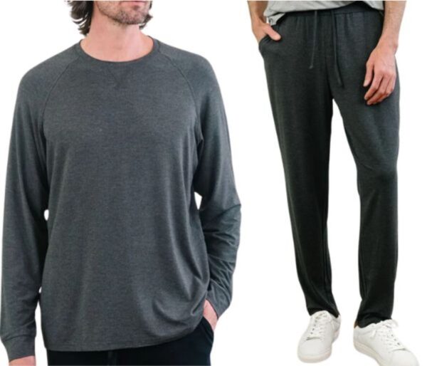 Men's Cozy Earth Long Sleeve Bamboo Pajama Set - Image 2